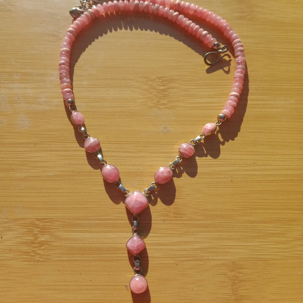 Jay King, Dtr Mine Finds Rhodochrosite Y-Necklace Stunning, 925 Sterling